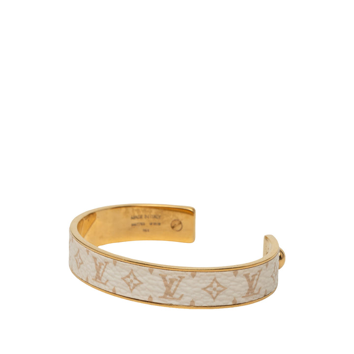 Louis Vuitton Tone Monogram Jonc Cuff Bracelet