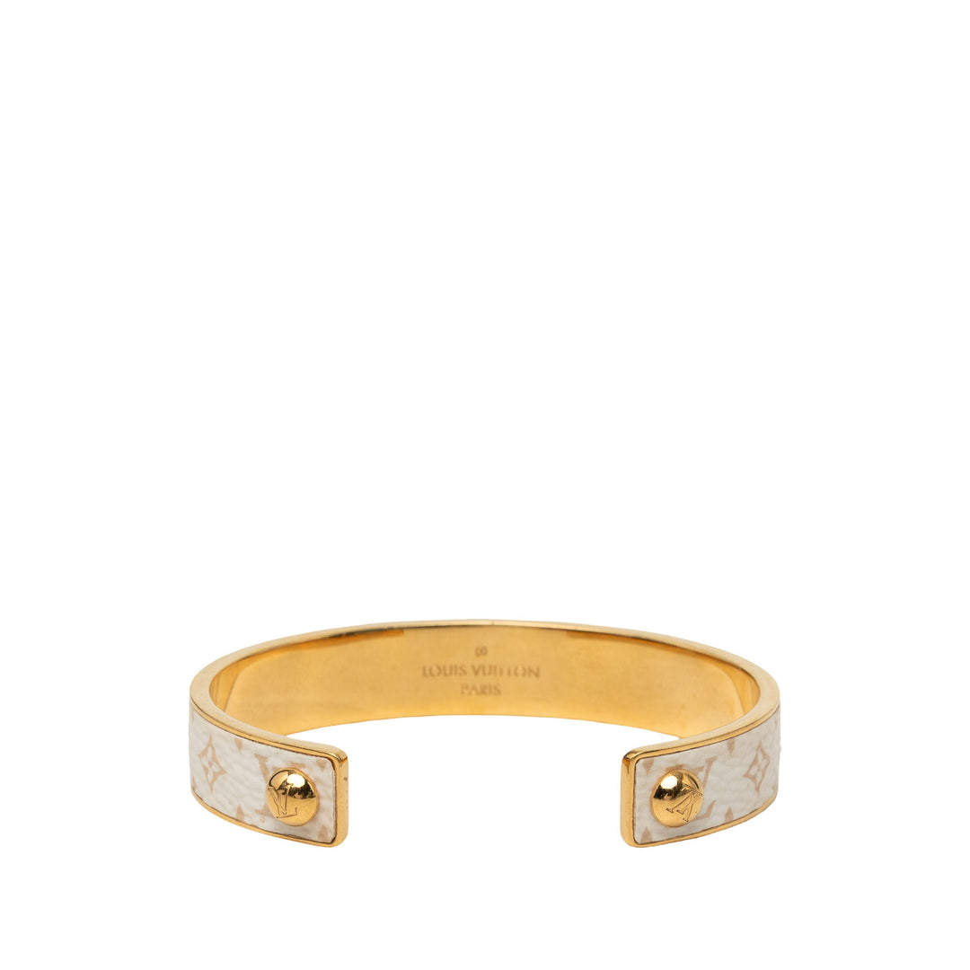 Louis Vuitton Tone Monogram Jonc Cuff Bracelet
