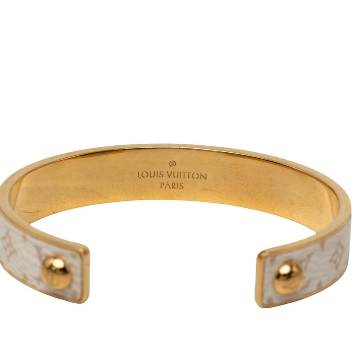 Louis Vuitton Tone Monogram Jonc Cuff Bracelet