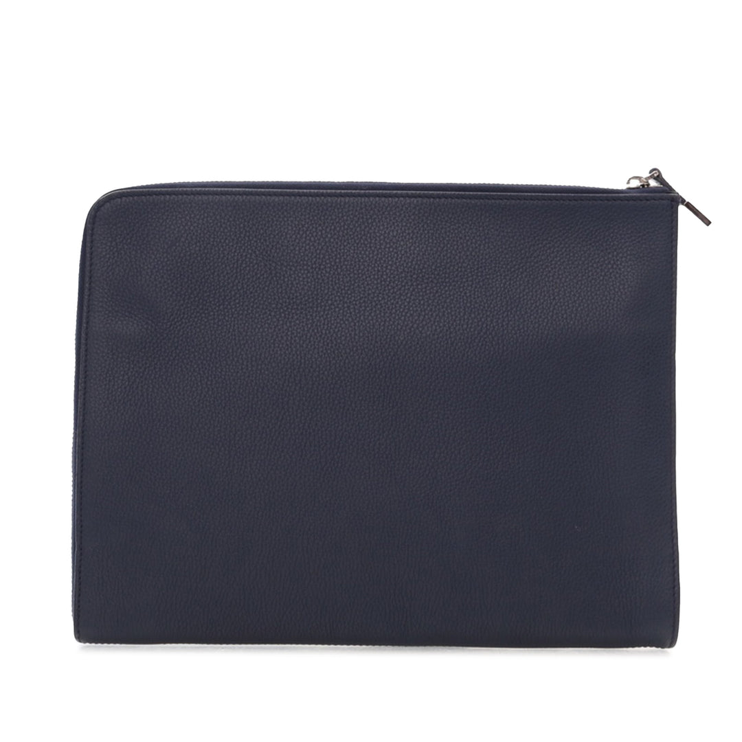 Leather Document Case Blue - Gaby Paris