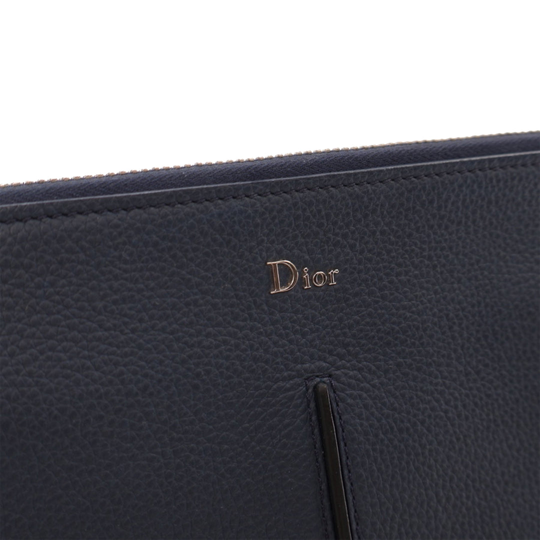 Leather Document Case Blue - Gaby Paris