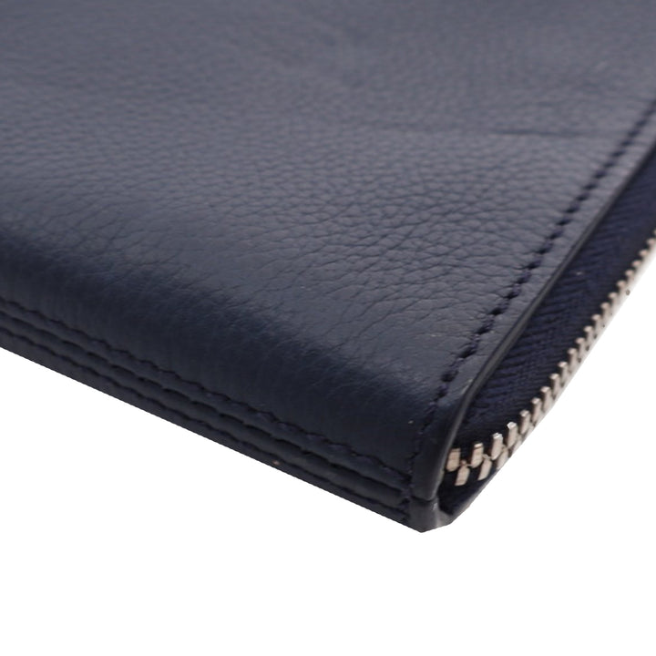 Leather Document Case Blue - Gaby Paris