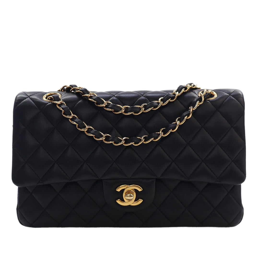 Chanel Medium Classic Cuir d’agneau Double rabat
