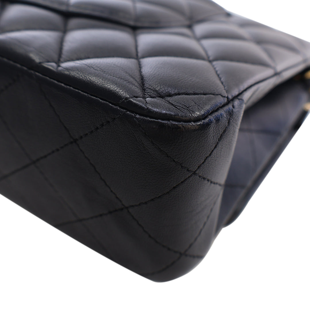Chanel Medium Classic Cuir d’agneau Double rabat