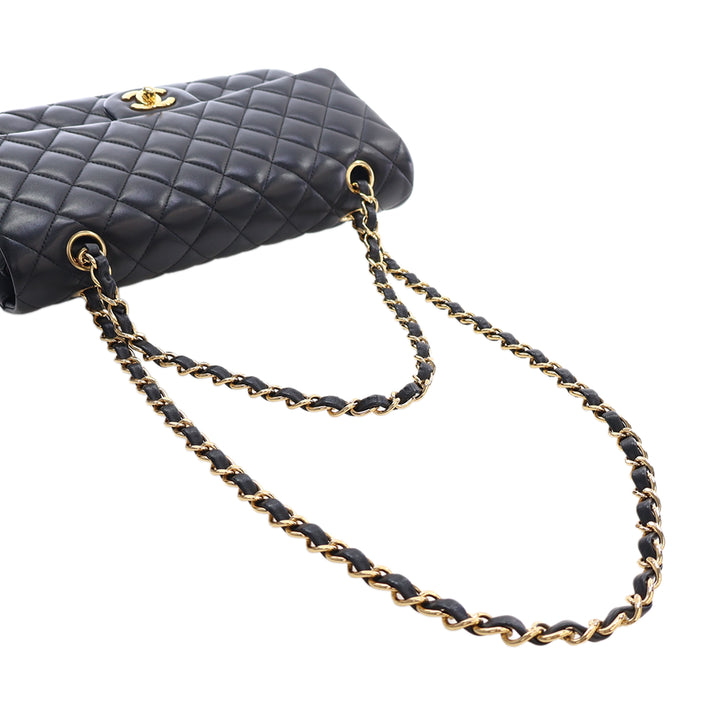 Chanel Medium Classic Cuir d’agneau Double rabat