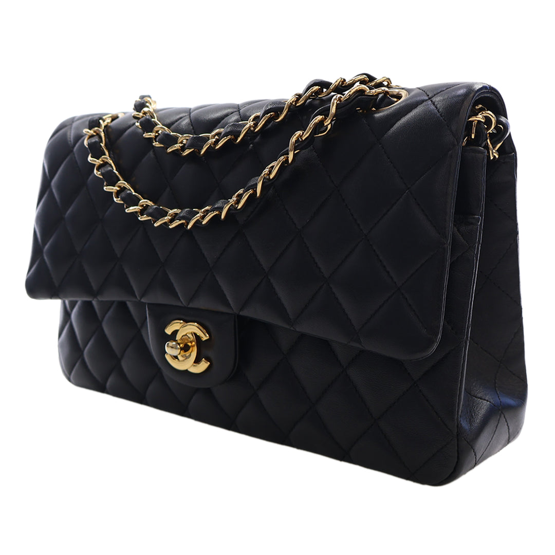 Chanel Medium Classic Cuir d’agneau Double rabat