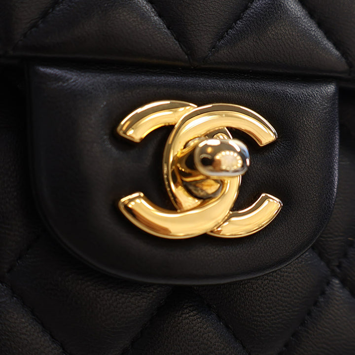 Chanel Medium Classic Cuir d’agneau Double rabat