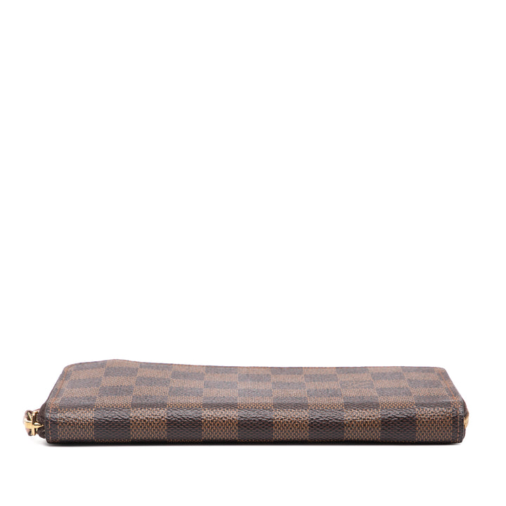 Louis Vuitton Damier Ebene Clemence Zippy Wallet Marron – GABY PARIS Authentique