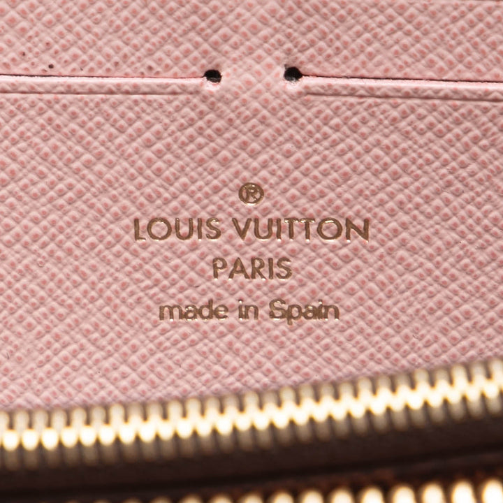 Louis Vuitton Damier Ebene Clemence Zippy Wallet Marron – GABY PARIS Authentique