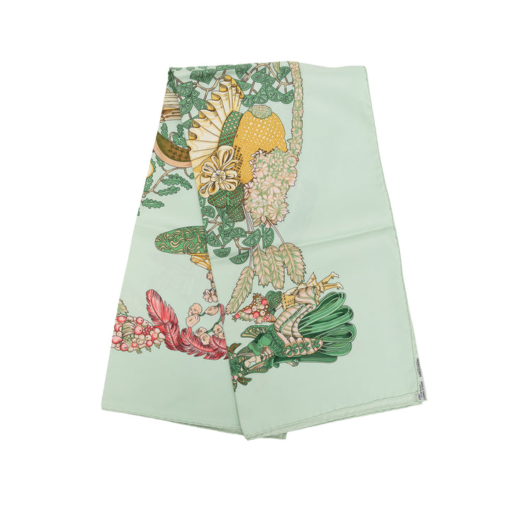 Hermès Carré Chapeau 90 Vert – vue principale – GABY PARIS