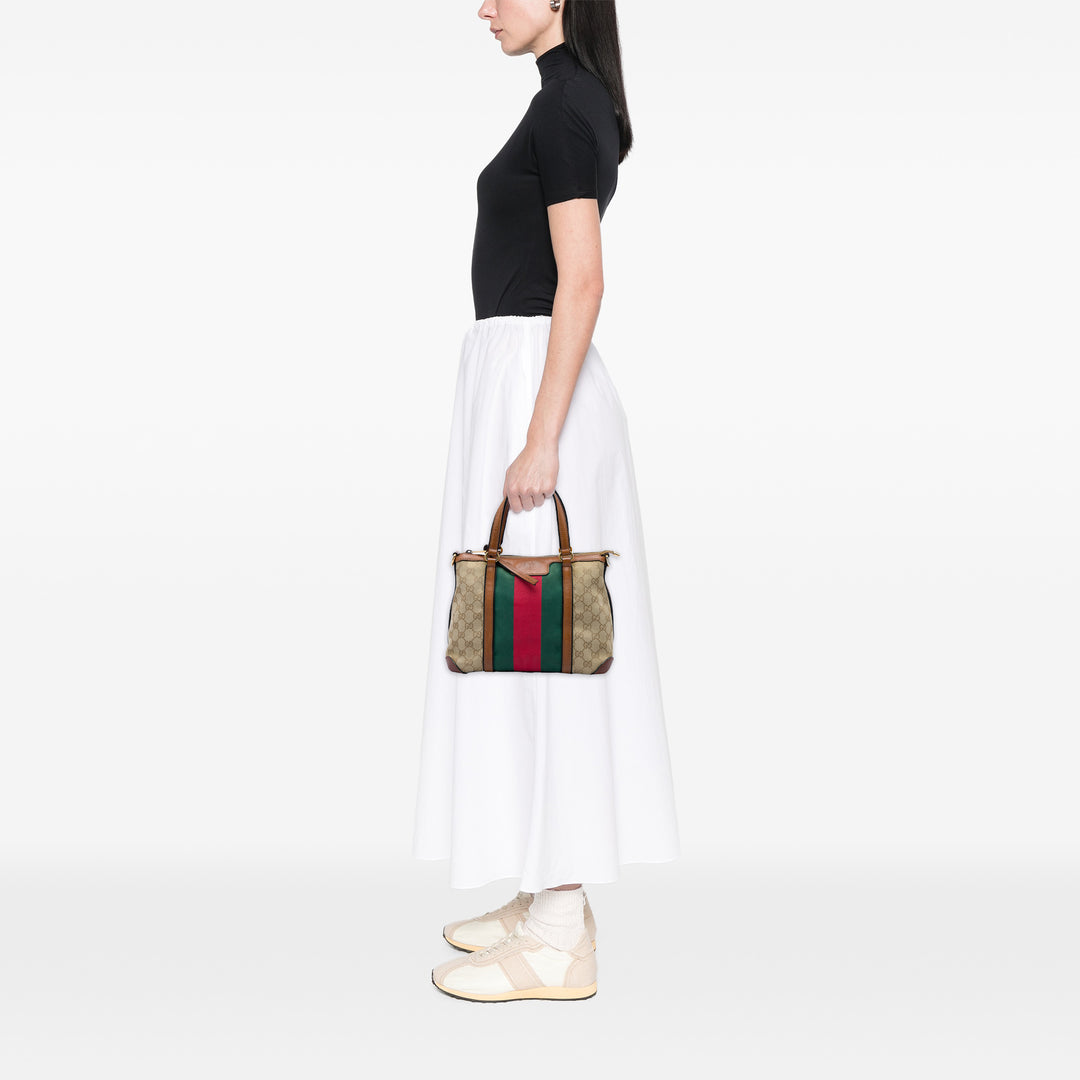 Gucci Sac à main GG Web Rania à Beige – vue 7 – GABY PARIS