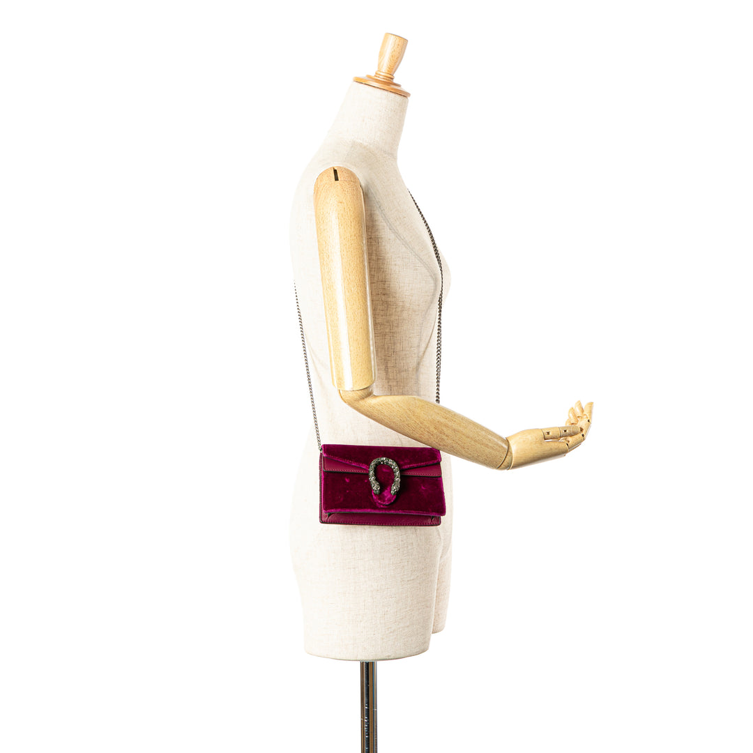 Gucci Mini Velours Dionysus Sac porté croisé