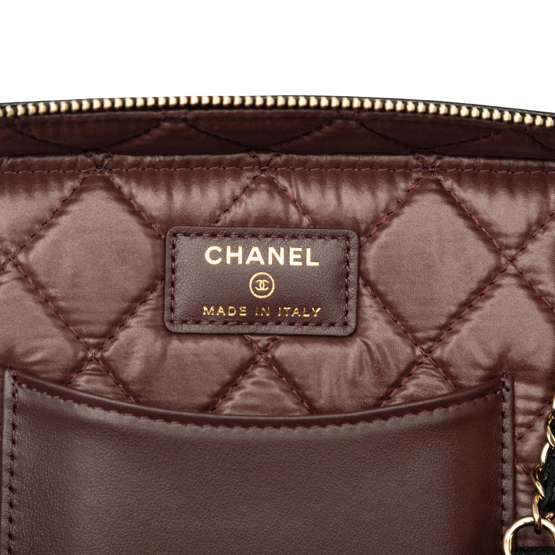 CC Matelassé Vanity Moyen Cuir caviar Noir