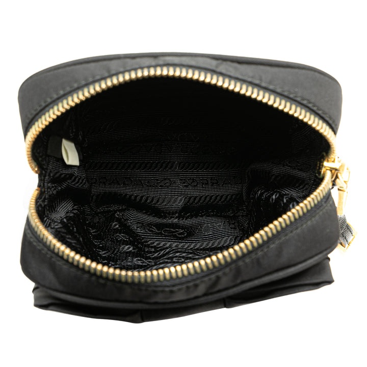 Tessuto Bow Wristlet Clutch Black - Gaby Paris