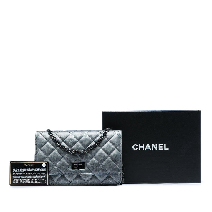 Chanel Matelassé vieilli Reissue 2.55 Wallet on Chain Cuir de veau