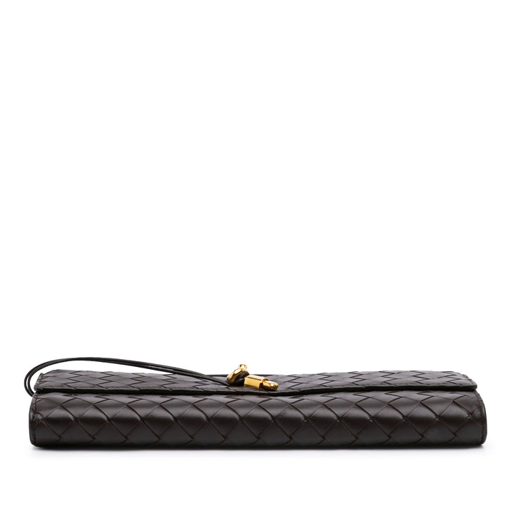 Intrecciato Andiamo Pochette Cuir d'agneau Marron