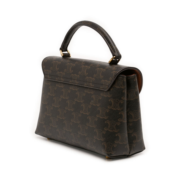 Celine Teen Triomphe Coated Toile Nino Sac