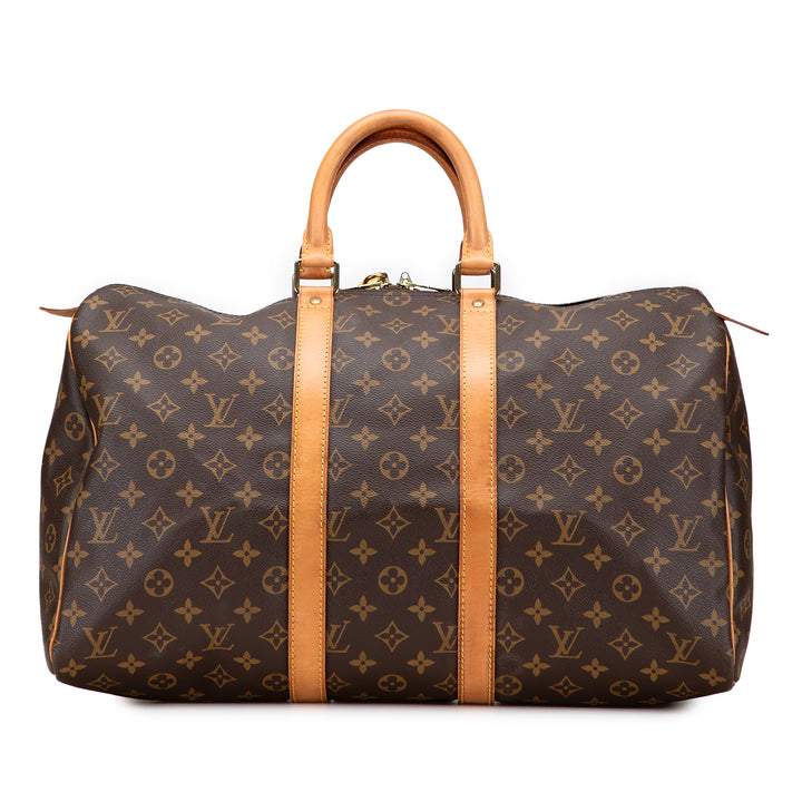 Louis Vuitton Monogram Keepall 45 Marron