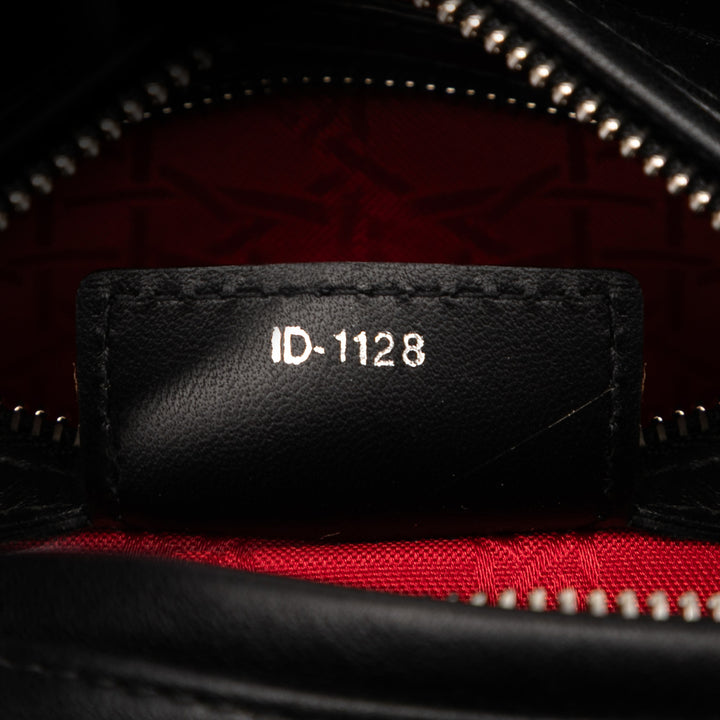 Dior Medium Cuir d’agneau Cannage Lady Dior Noir – GABY PARIS Authentique