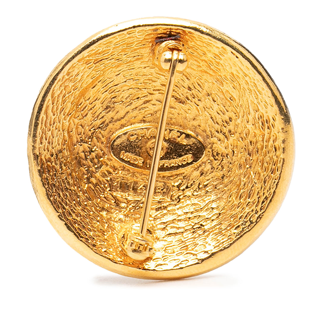 Chanel plaqué 31 Rue Cambon Rond Broche