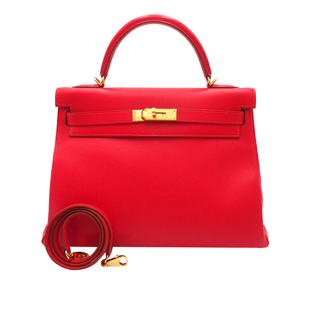 Hermès Gulliver Kelly II Retourne 32 Rouge – GABY PARIS Authentique