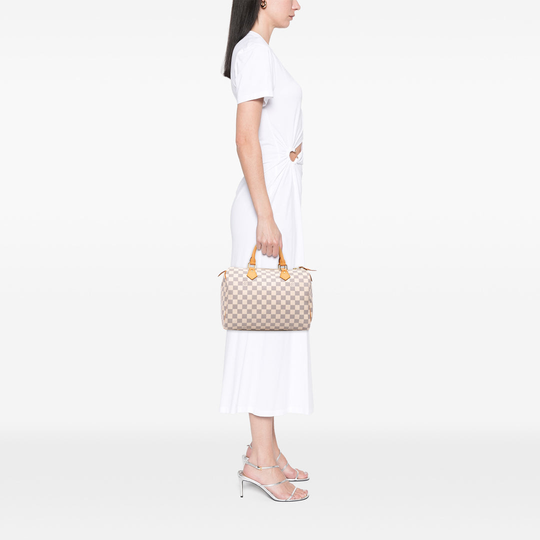 Damier Azur Speedy 30 White - Gaby Paris