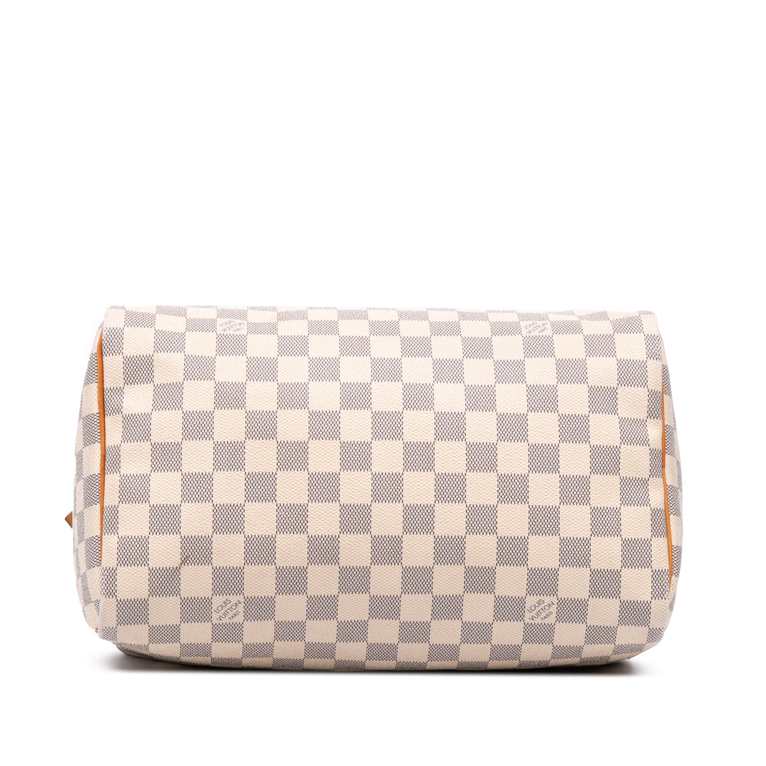 Damier Azur Speedy 30 White - Gaby Paris