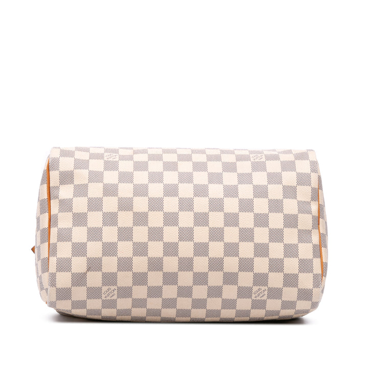 Damier Azur Speedy 30 White - Gaby Paris