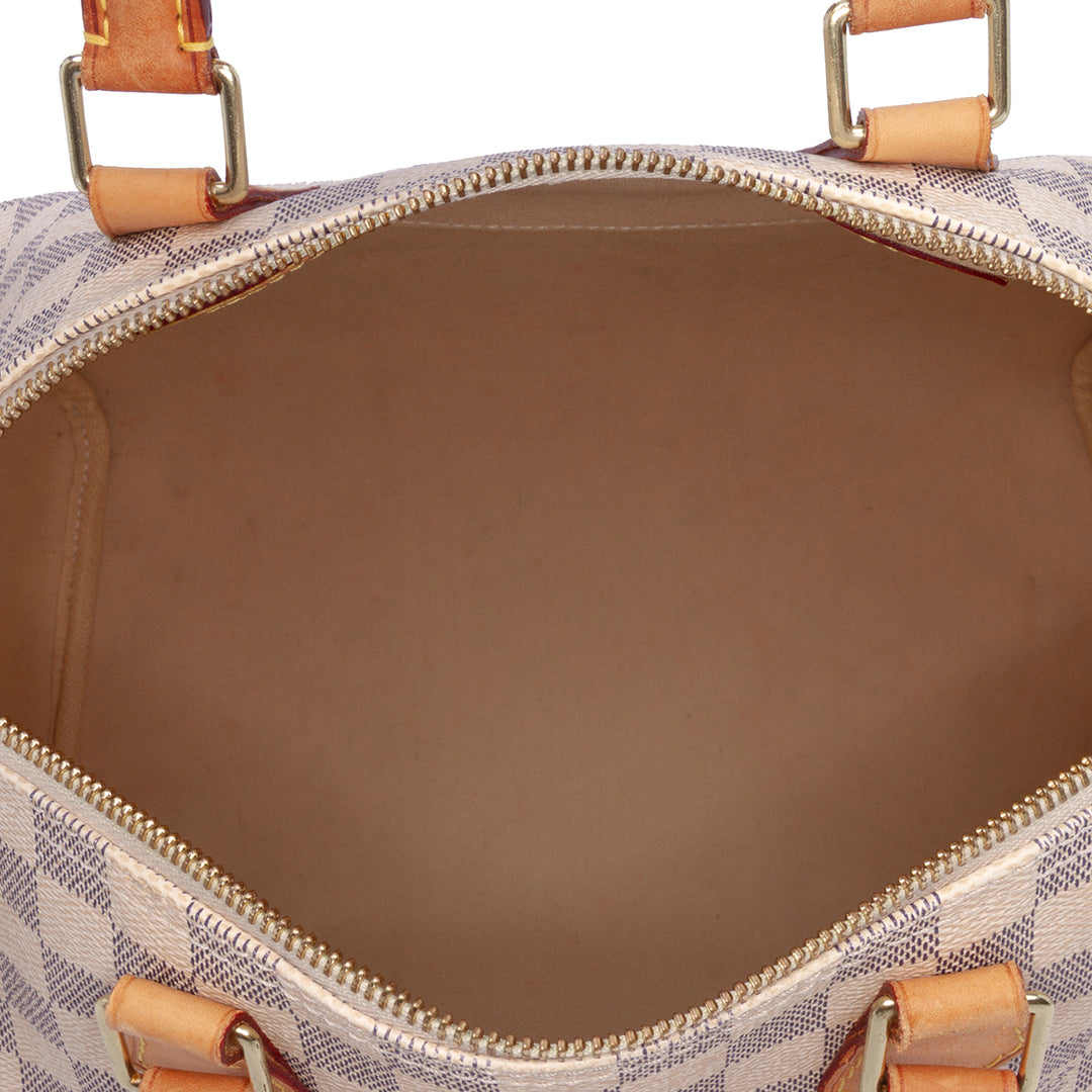 Damier Azur Speedy 30 White - Gaby Paris