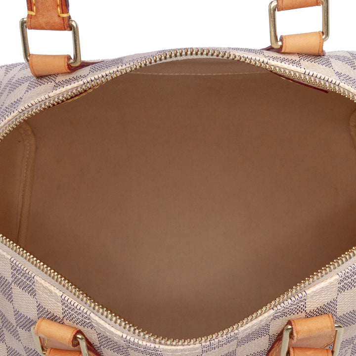 Damier Azur Speedy 30 White - Gaby Paris