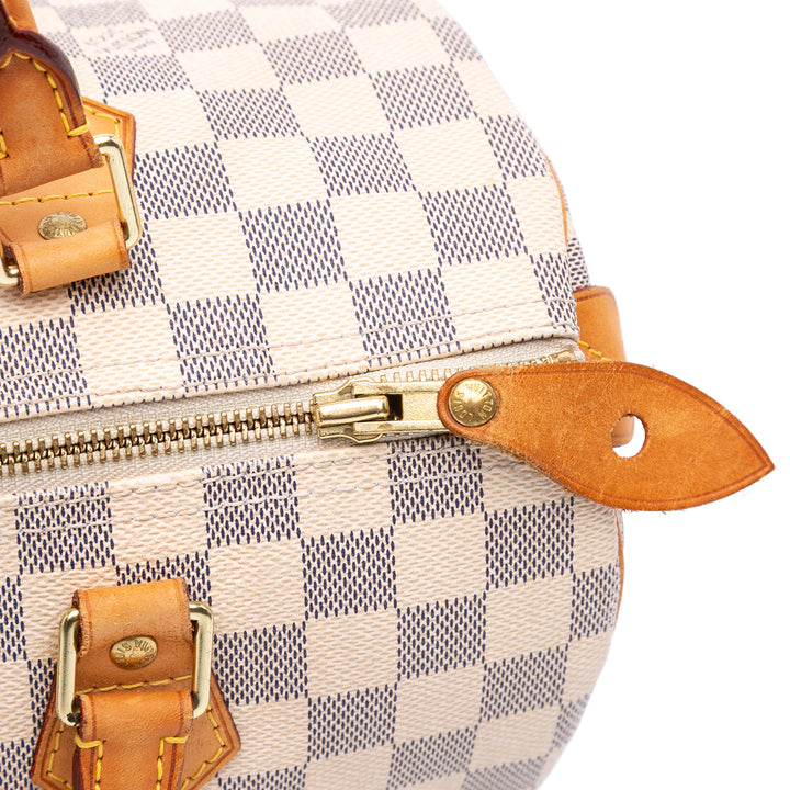 Damier Azur Speedy 30 White - Gaby Paris