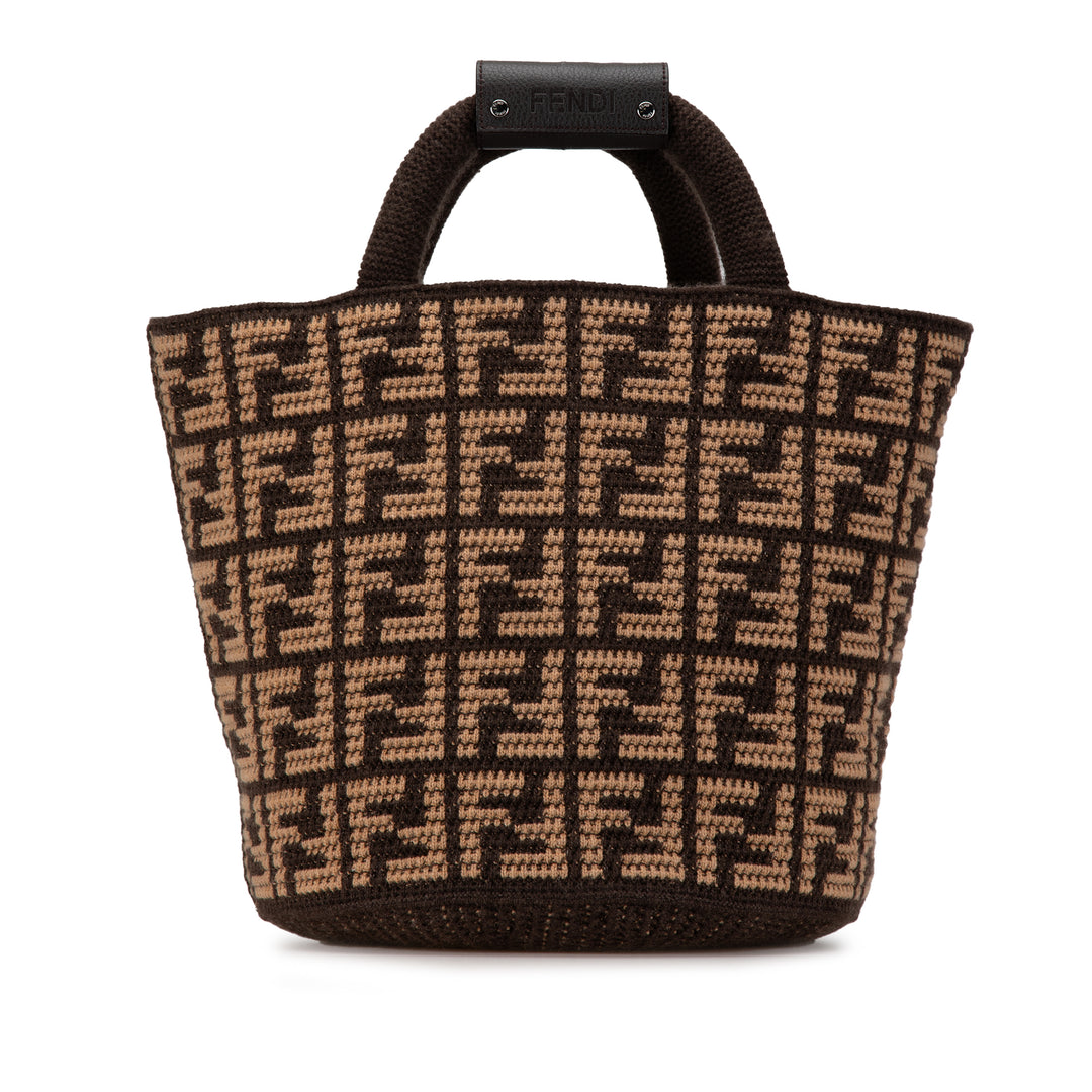 Fendi Zucca Cashmere Shopping Cabas