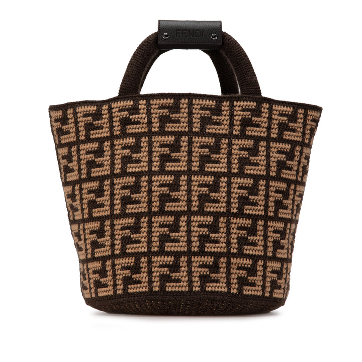 Fendi Zucca Cashmere Shopping Cabas