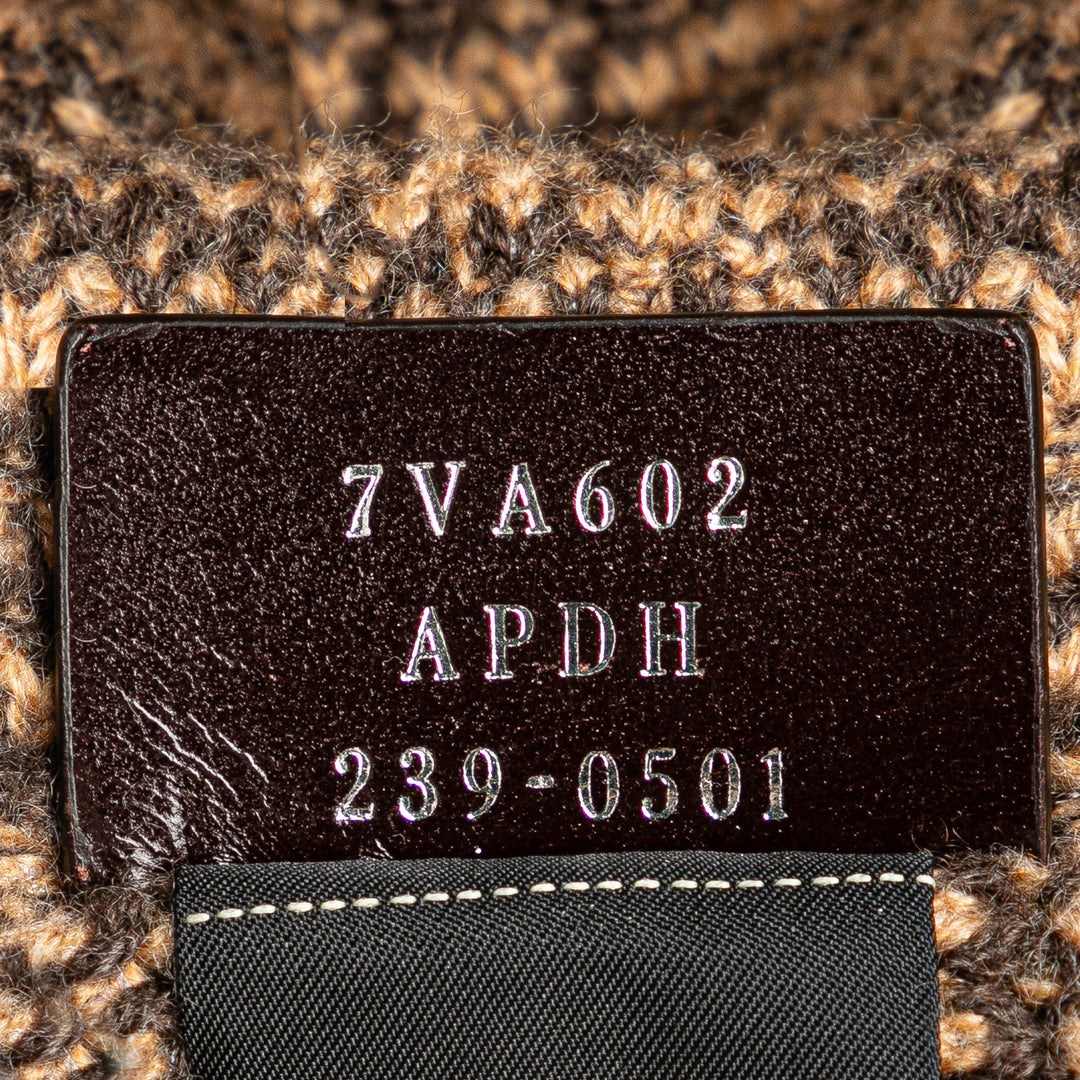 Fendi Zucca Cashmere Shopping Cabas