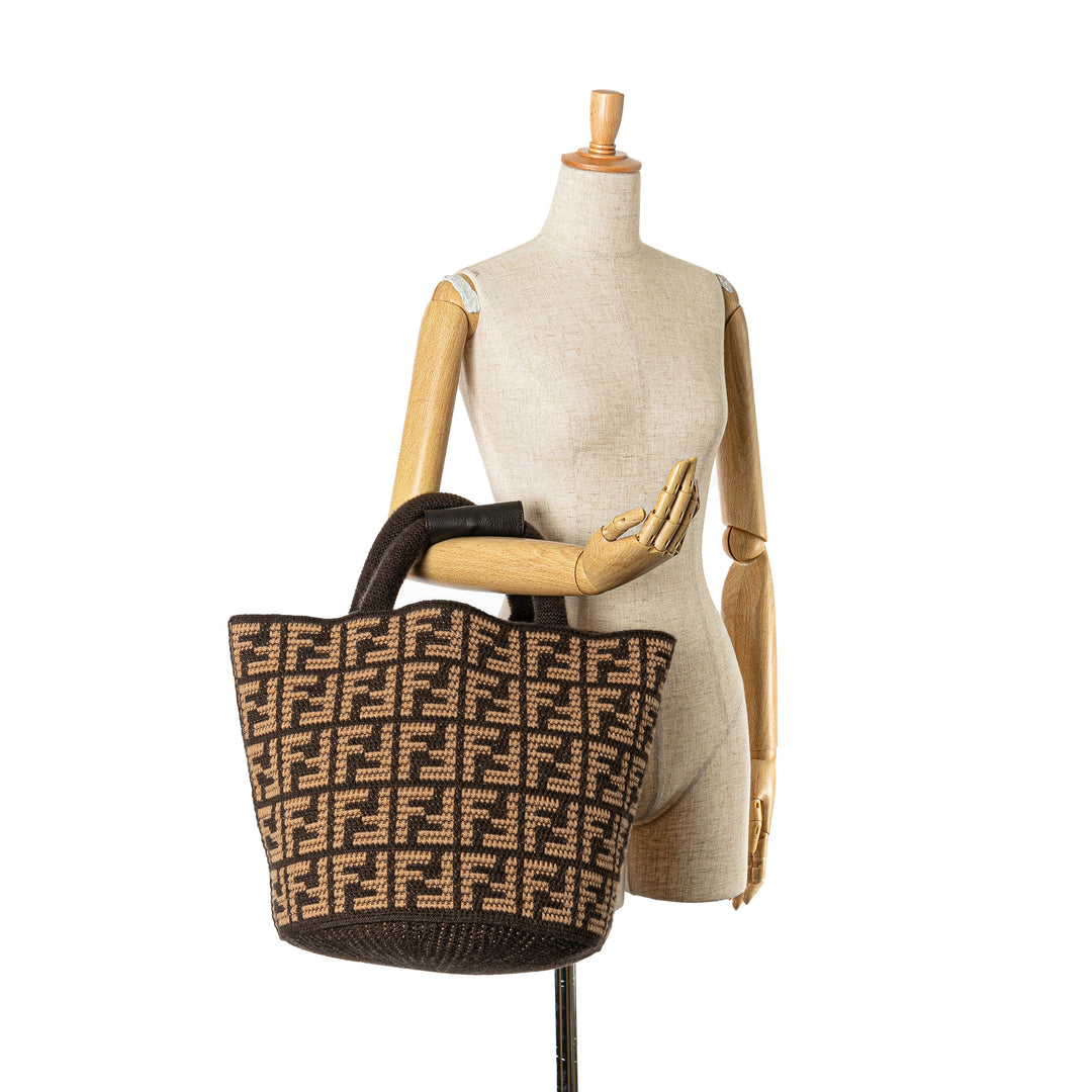 Fendi Zucca Cashmere Shopping Cabas