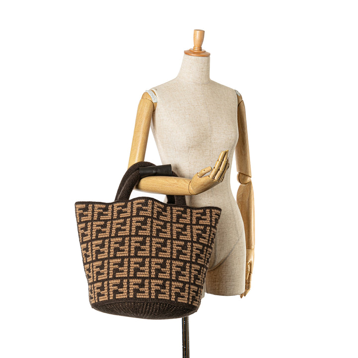 Fendi Zucca Cashmere Shopping Cabas