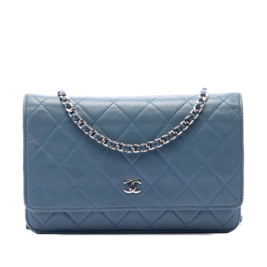 Chanel CC Matelassé Cuir d’agneau Wallet on Chain