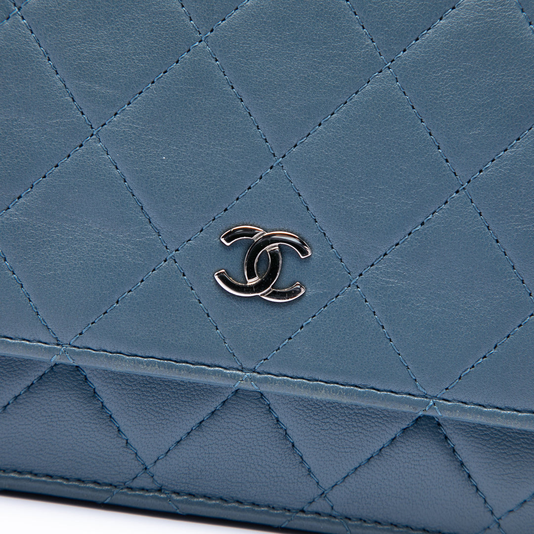 Chanel CC Matelassé Cuir d’agneau Wallet on Chain