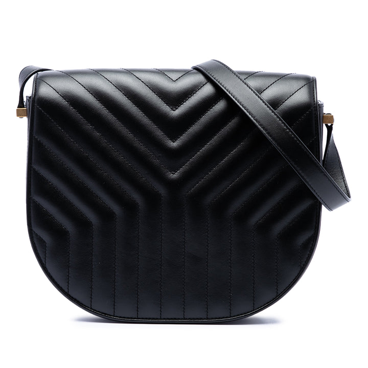 Matelasse Joan Sac Moyen Cuir de veau Noir