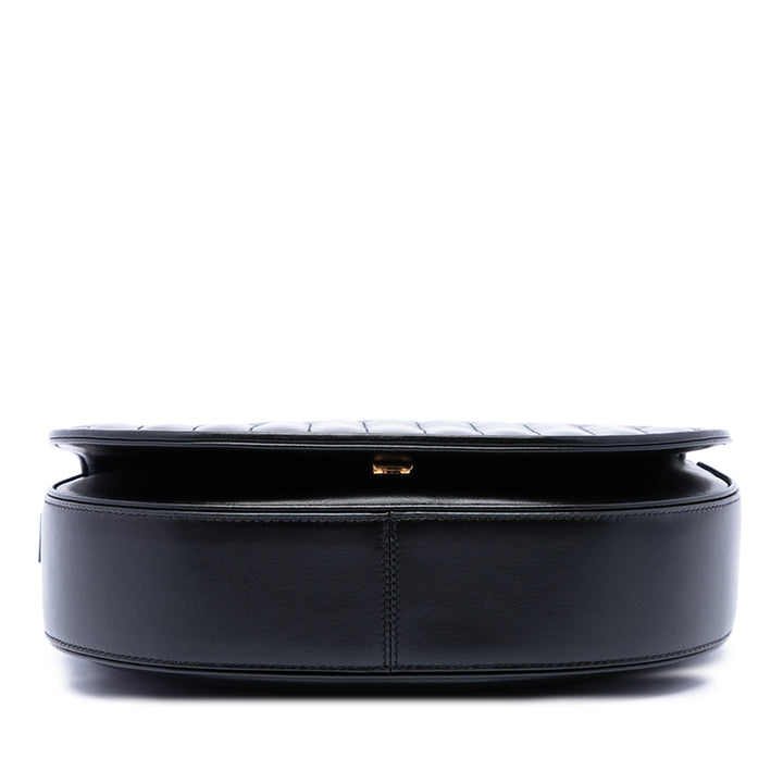 Matelasse Joan Sac Moyen Cuir de veau Noir