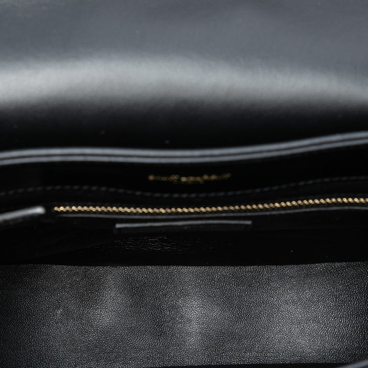Matelasse Joan Sac Moyen Cuir de veau Noir