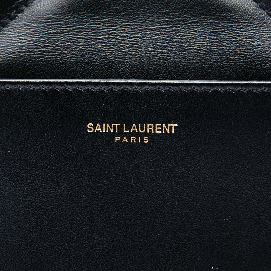 Matelasse Joan Sac Moyen Cuir de veau Noir