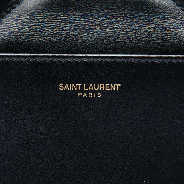 Matelasse Joan Sac Moyen Cuir de veau Noir