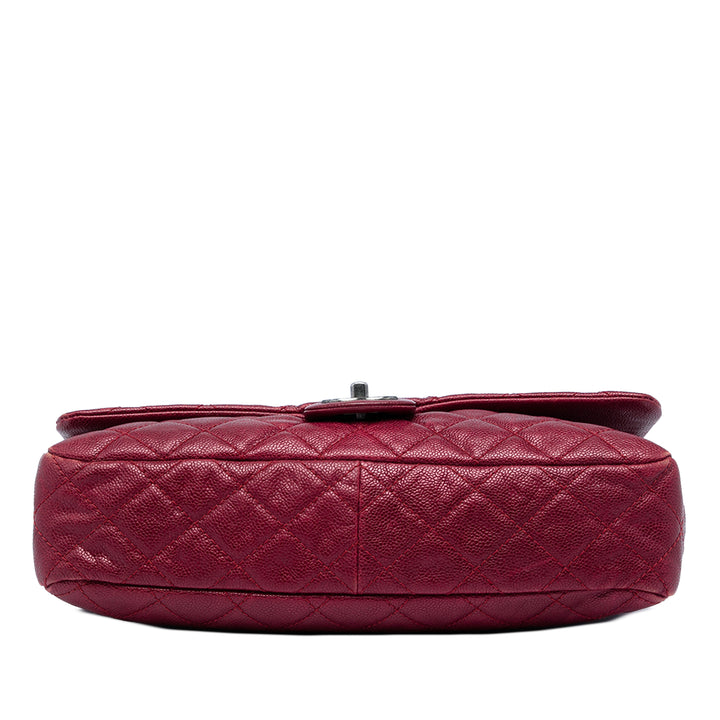 Chanel Jumbo Matelassé Iridescent Caviar Easy à rabat