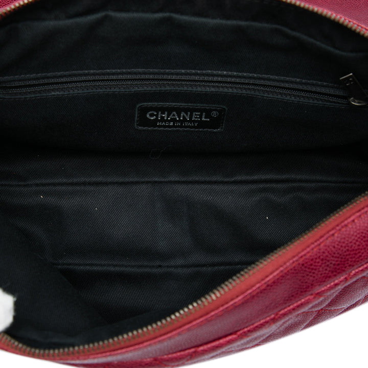 Chanel Jumbo Matelassé Iridescent Caviar Easy à rabat