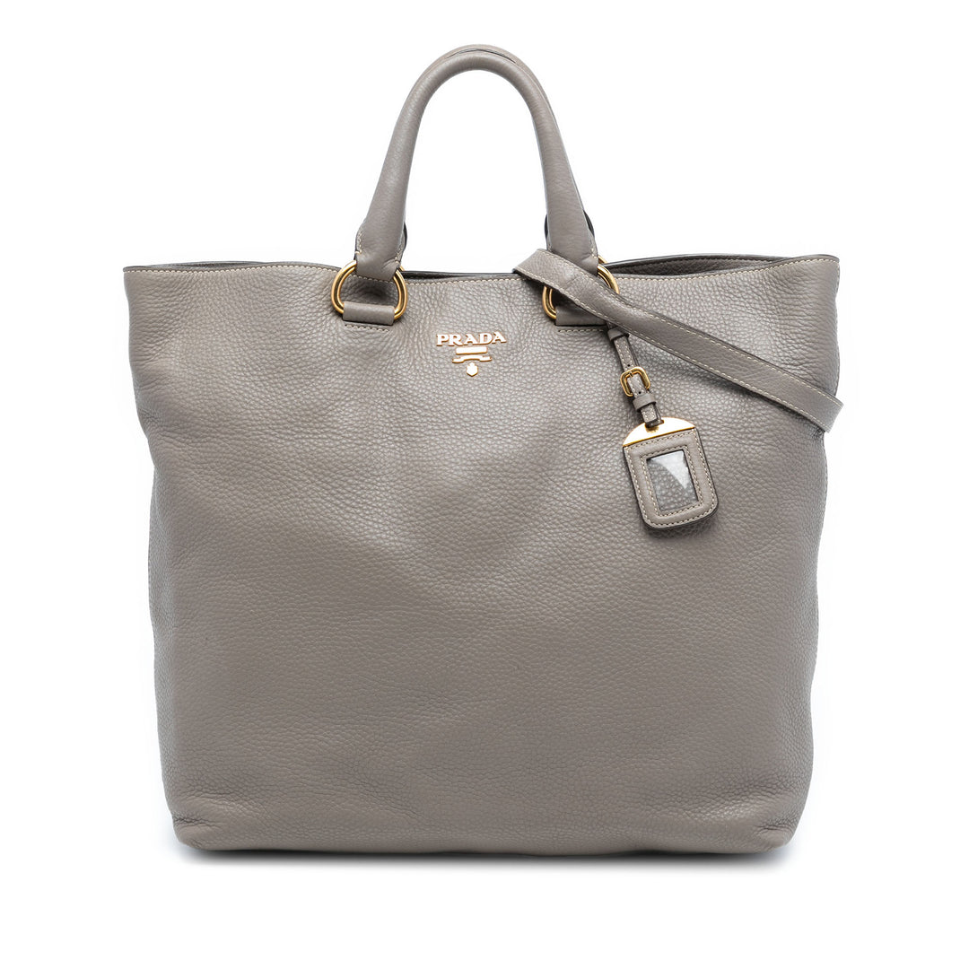Prada Vitello Daino Open Convertible Cabas