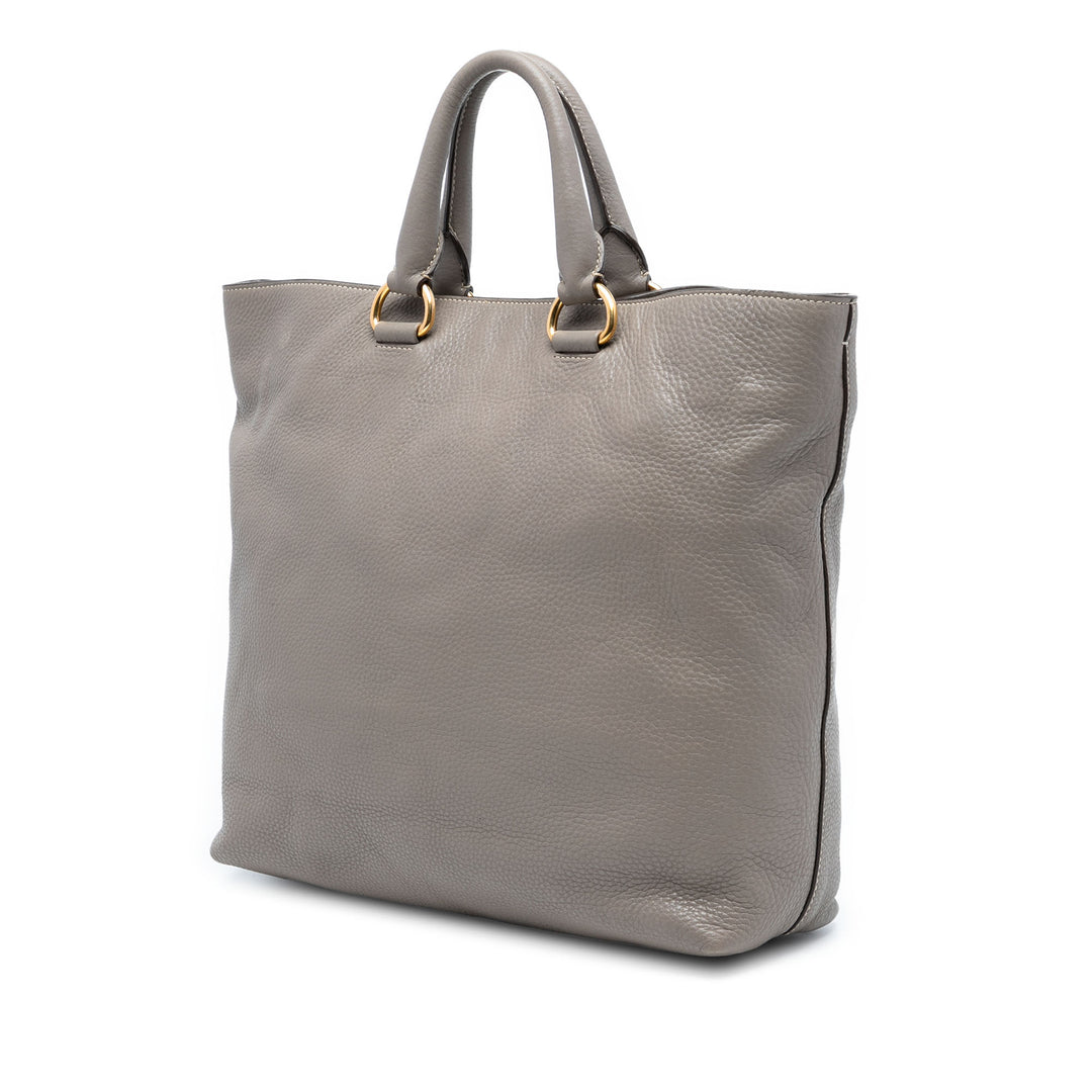 Prada Vitello Daino Open Convertible Cabas