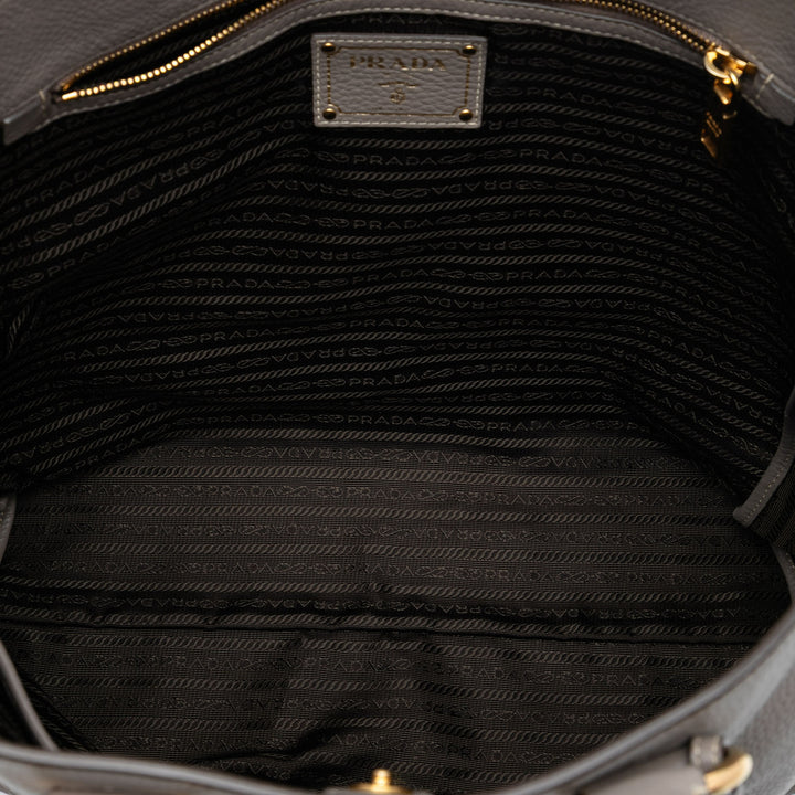 Prada Vitello Daino Open Convertible Cabas