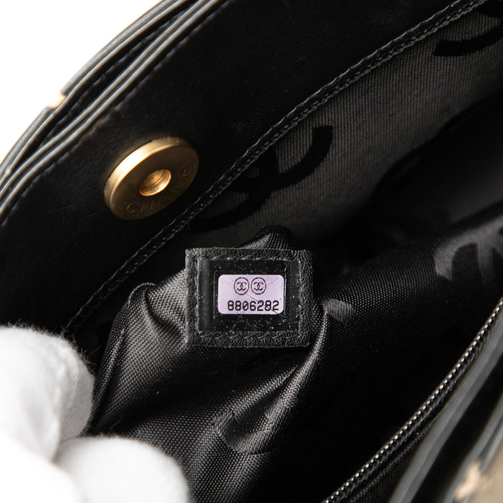 Chanel Small CC Matelassé Cuir de veau Wild Stitch Cabas