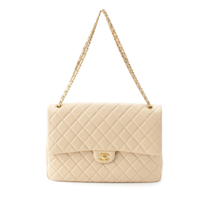 XXL Matelassé Rabat simple Cuir d'agneau Beige
